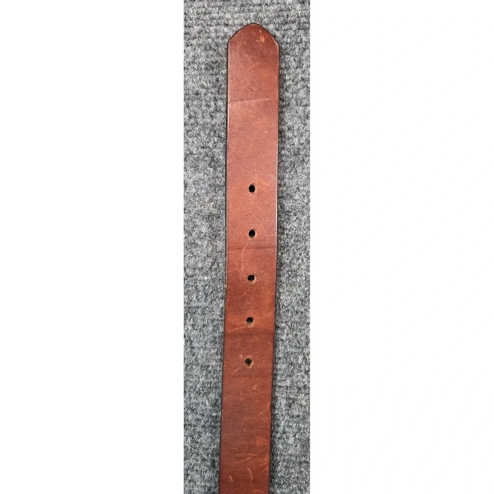 J Crew Leather Belt 36 Brown England